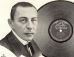 Sergei Rachmaninoff in einer Anzeige der Victor Talking Machine Company von 1921